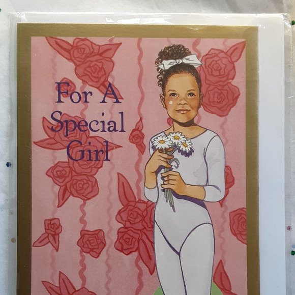 Tom Tierney Vintage Paper Doll Greeting Card For A Special Girl Shackman New - Picture 10 of 10